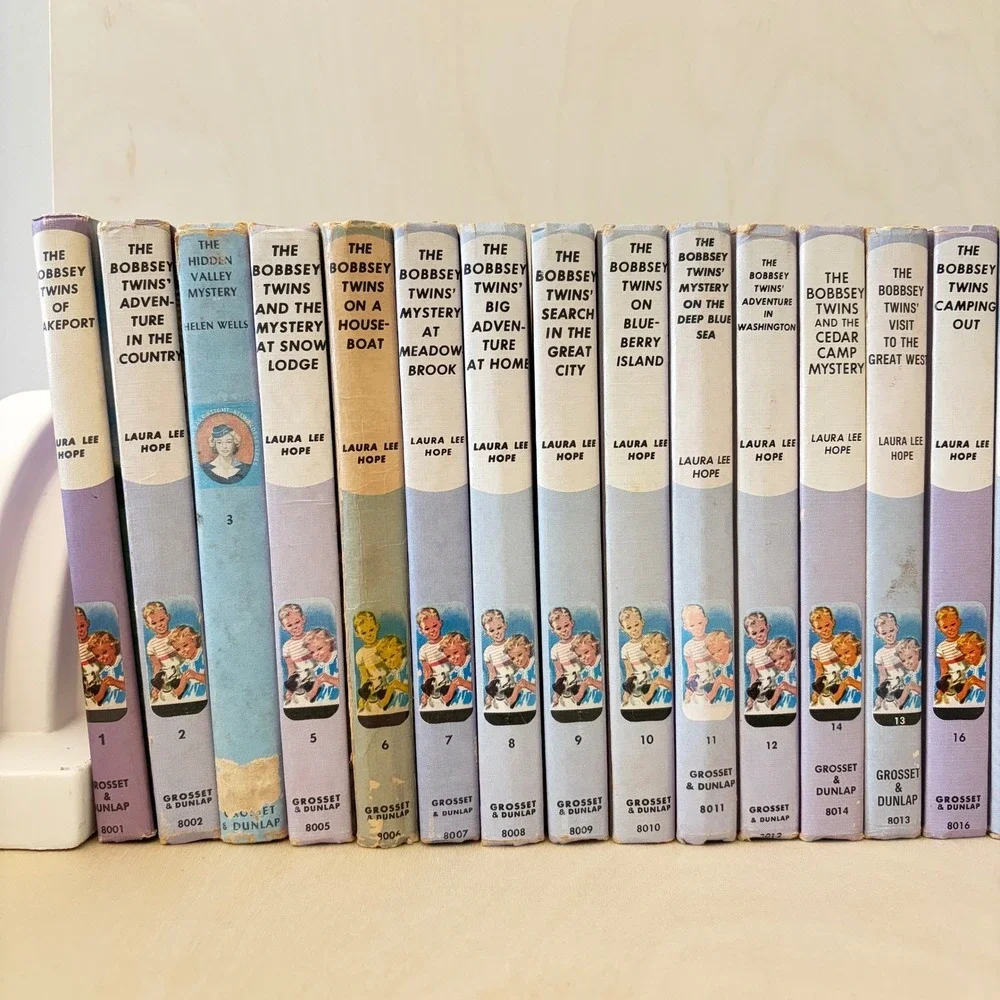Bobbsey Twins Lot of 37 Book Set Vintage Hardcover Kids Mystery Series Nostalgic